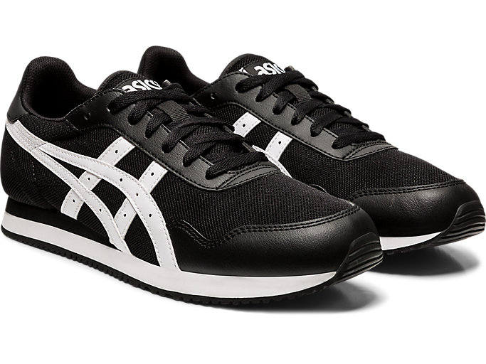 Tenisky Asics Tiger Runner Panske Čierne Biele | 80462-MKSZ