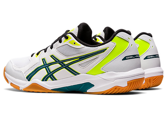 Tenisky Na Volejbal Asics Gel-rocket 10 Panske Biele Tmavo Zelene | 07653-RZOG