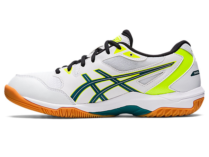 Tenisky Na Volejbal Asics Gel-rocket 10 Panske Biele Tmavo Zelene | 07653-RZOG