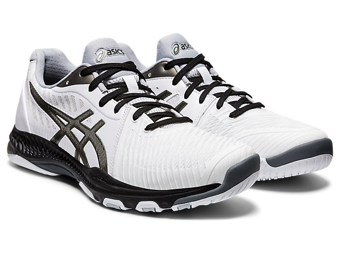 Tenisky Na Volejbal Asics Netburner Ballistic Ff 2 Panske Biele Siva | 19630-YXGH