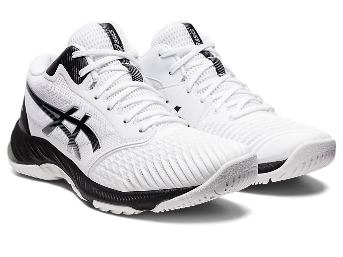 Tenisky Na Volejbal Asics Netburner Ballistic Ff Mt 3 Panske Biele Čierne | 42156-XLAM