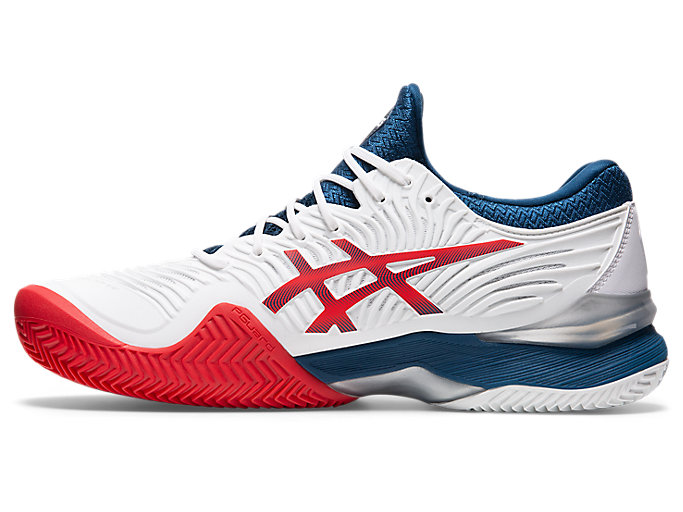 Tenisove Tenisky Asics Court Ff 2 Clay Panske Biele Modre | 60937-MUBQ