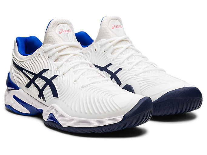 Tenisove Tenisky Asics Court Ff 2 Damske Biele Modre | 01726-YSZO