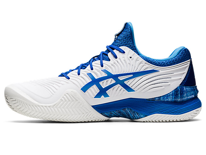 Tenisove Tenisky Asics Court Ff Novak Clay Panske Biele Modre | 07643-UTNJ