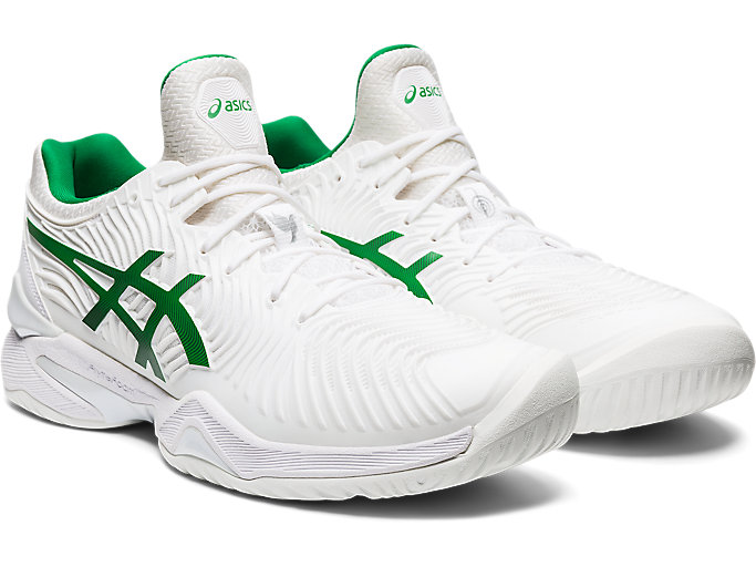 Tenisove Tenisky Asics Court Ff Novak Panske Biele Zelene | 08596-CPJQ