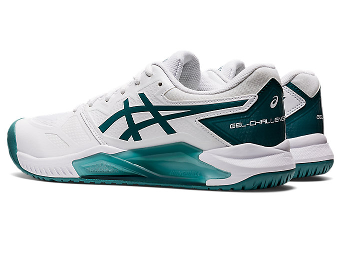 Tenisove Tenisky Asics Gel-challenger 13 Panske Biele Tmavo Zelene | 91403-OGSY