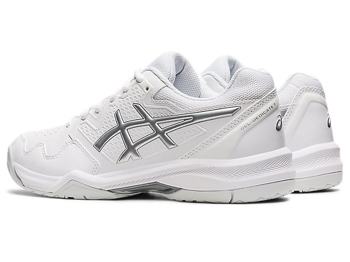 Tenisove Tenisky Asics Gel-dedicate 7 Damske Biele Strieborne | 62193-OIWA