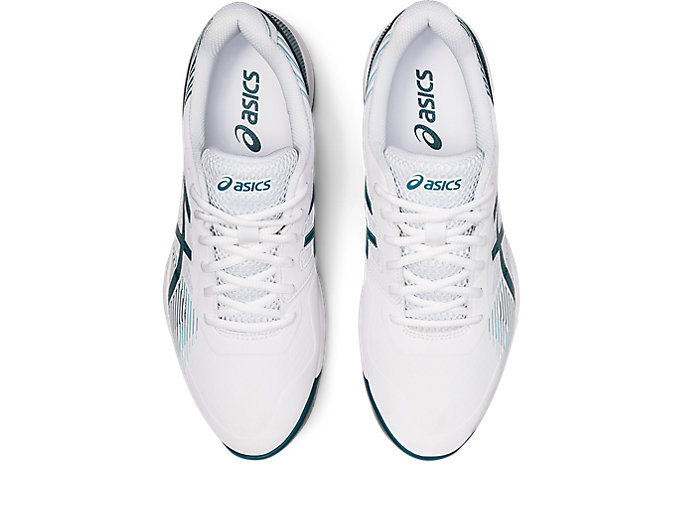 Tenisove Tenisky Asics Gel-game 8 Panske Biele Tmavo Zelene | 17382-JASK