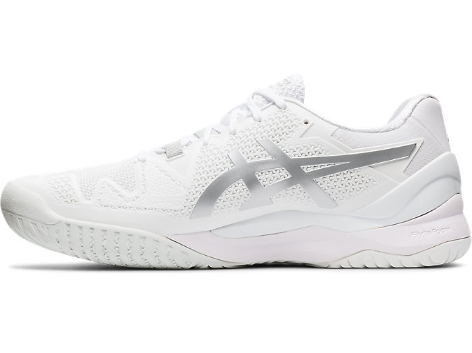 Tenisove Tenisky Asics Gel-resolution 8 Panske Biele Strieborne | 24165-EKUV