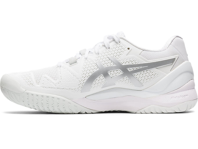 Tenisove Tenisky Asics Gel-resolution 8 Damske Biele Strieborne | 28156-HKZT