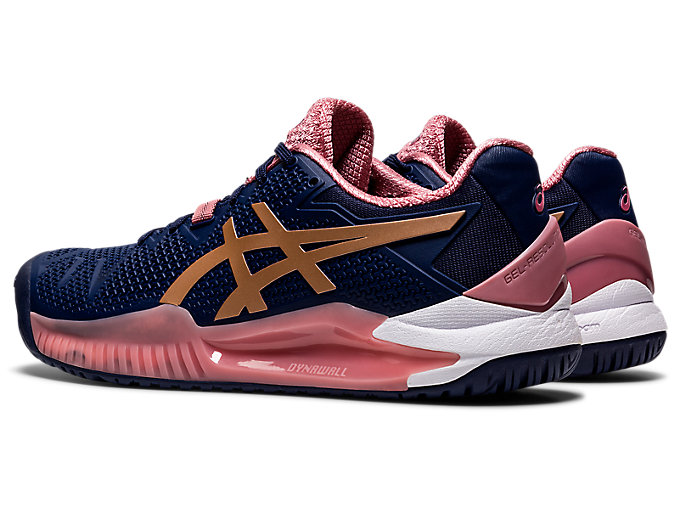 Tenisove Tenisky Asics Gel-resolution 8 Damske Námornícka Modrá Ruzove Zlate | 60193-GUSX