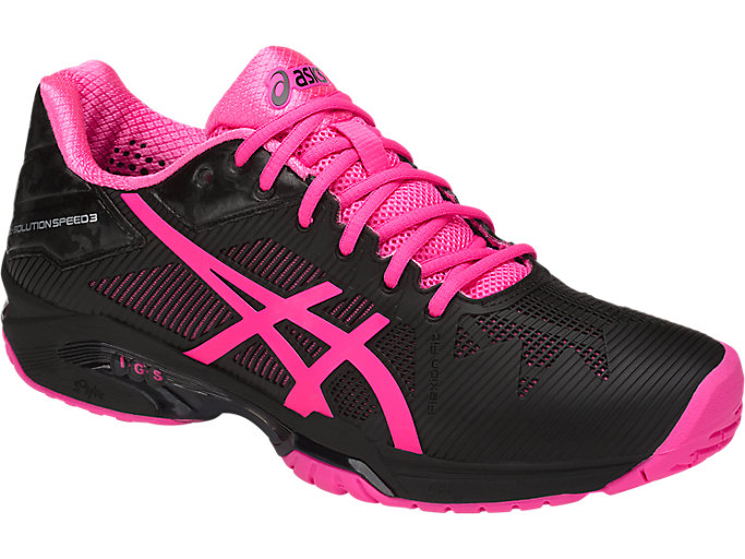 Tenisove Tenisky Asics Gel-solution Speed 3 Damske Čierne Ruzove Strieborne | 14726-OYGR