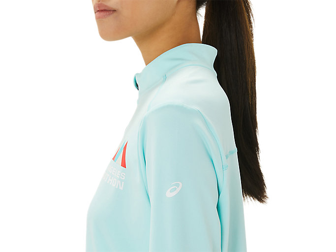 Tielko Asics Ready-set Half Zip Lam Damske Modre Modre | 43807-OMVE