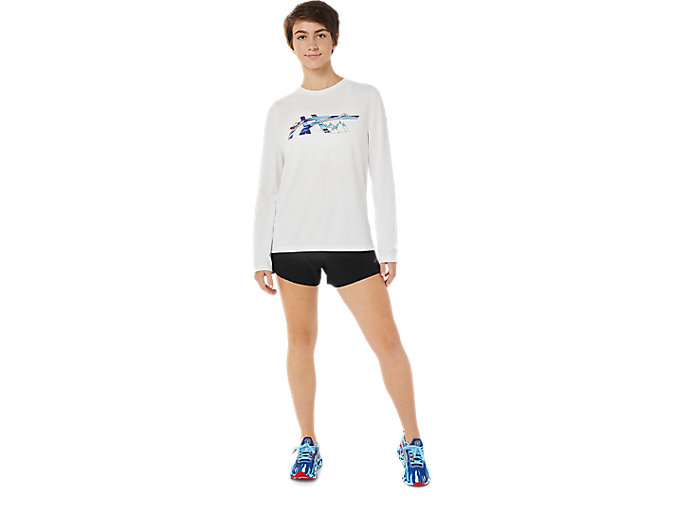 Tielko Asics Ready-set Ii Long Sleeve Grafika Damske Biele | 32516-VHCD