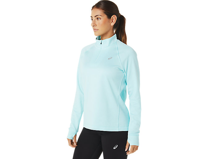 Tielko Asics Thermopolis 1/4 Zip Damske Modre | 10367-QVMN