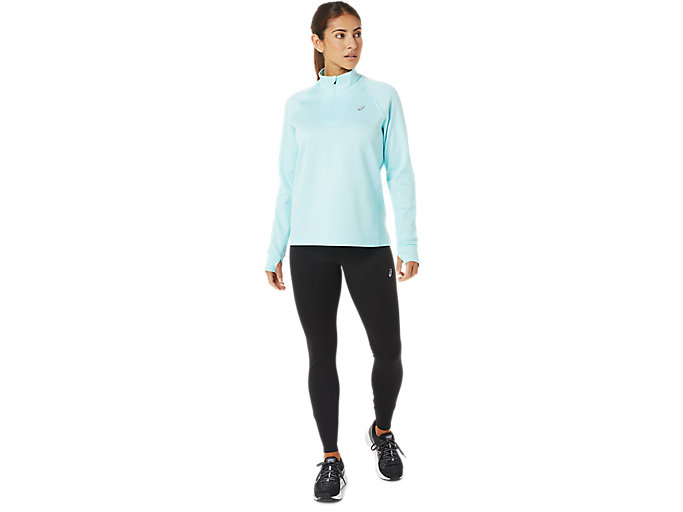 Tielko Asics Thermopolis 1/4 Zip Damske Modre | 10367-QVMN