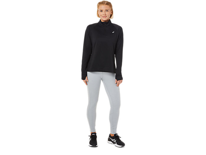 Tielko Asics Thermopolis 1/4 Zip Damske Čierne | 12708-KSPH