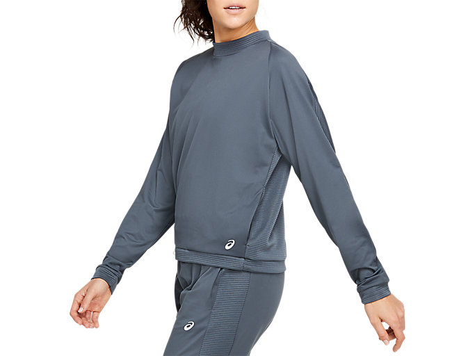 Tielko Asics Thermopolis Fleece Crop Crew Damske Siva | 23107-VBNE