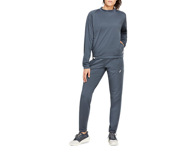 Tielko Asics Thermopolis Fleece Crop Crew Damske Siva | 23107-VBNE