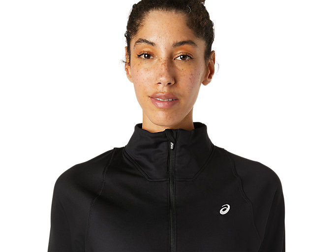 Tielko Asics Thermopolis Half Zip Damske Čierne | 98615-VFPW