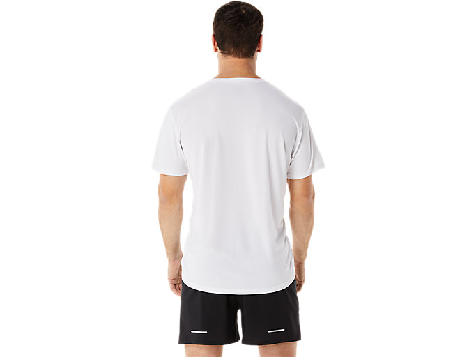 Topy Asics Ekiden Kratke Sleeve Panske Biele Modre | 74023-HXMW