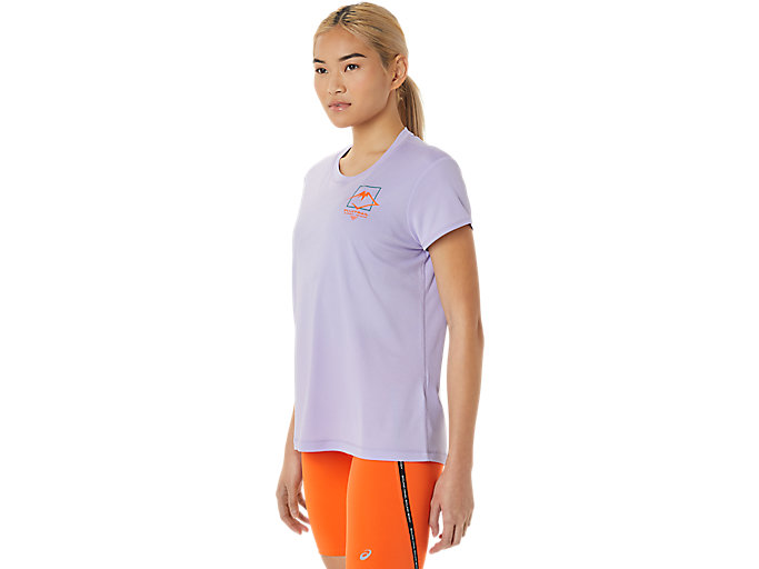 Topy Asics Fujitrail Logo Kratke Sleeve Damske Viacfarebný | 36842-CPHL