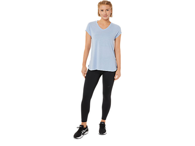 Topy Asics Heather Vneck Damske Biele | 40752-GLSR