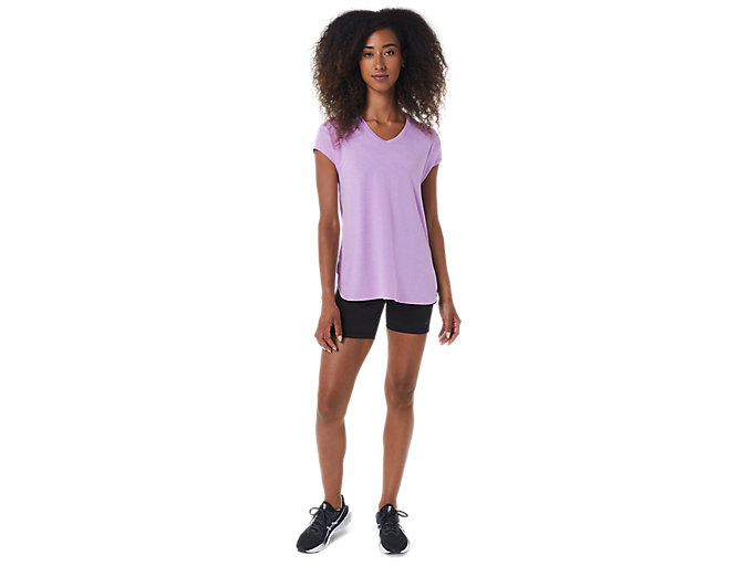 Topy Asics Heather Vneck Damske Lavendel | 82079-KWZG