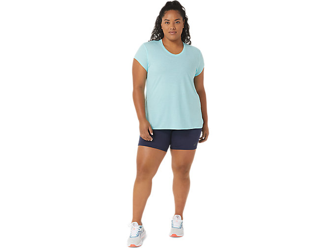 Topy Asics Heather Vneck Damske Modre | 98361-RNTU