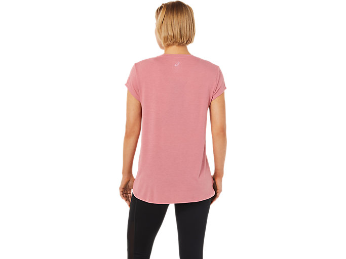 Topy Asics Heather Vneck Damske Ruzove | 80657-SKNR