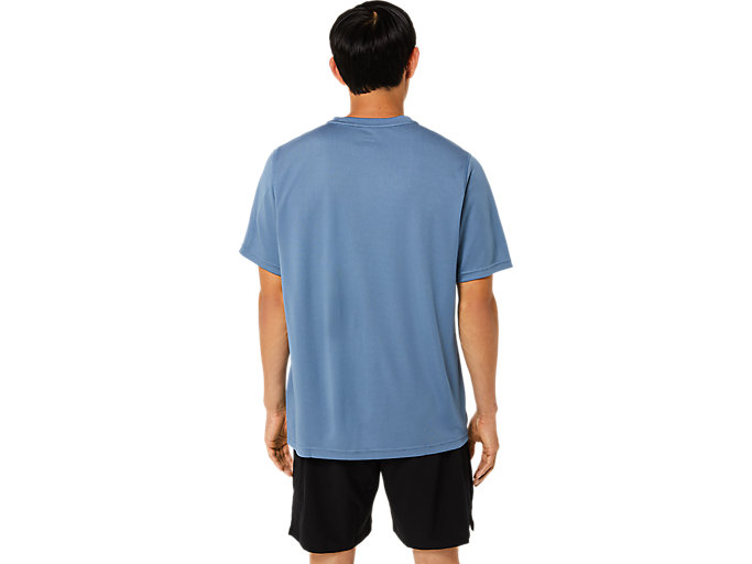 Topy Asics Kratke Sleeve Core Panske Modre | 03746-AFYX