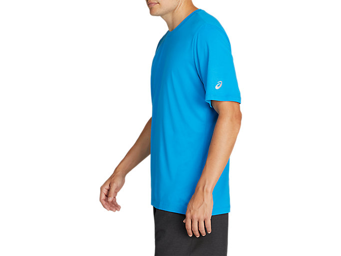 Topy Asics Kratke Sleeve Heather Tech Panske Modre | 30678-KTPM