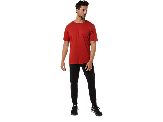 Topy Asics Kratke Sleeve Heather Tech Panske Hnede | 93187-SOWC