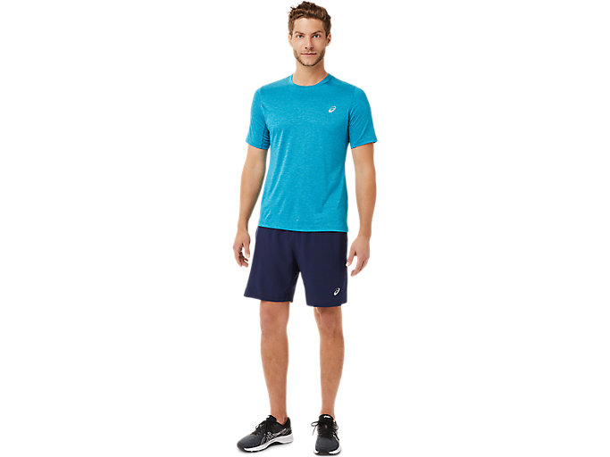 Topy Asics Kratke Sleeve Performance Panske Tyrkysové Modre | 05832-GYFS