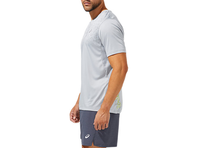 Topy Asics Kratke Sleeve Pr Lyte Panske Siva Svetlo Zelene | 70648-ANOX