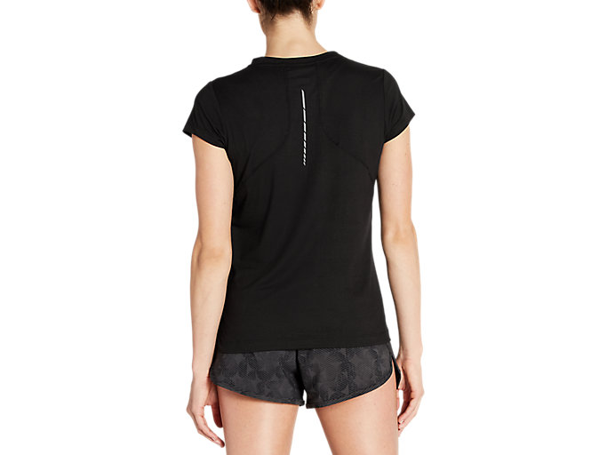 Topy Asics Kratke Sleeve Pr Lyte V-neck Damske Čierne | 03679-PYFD