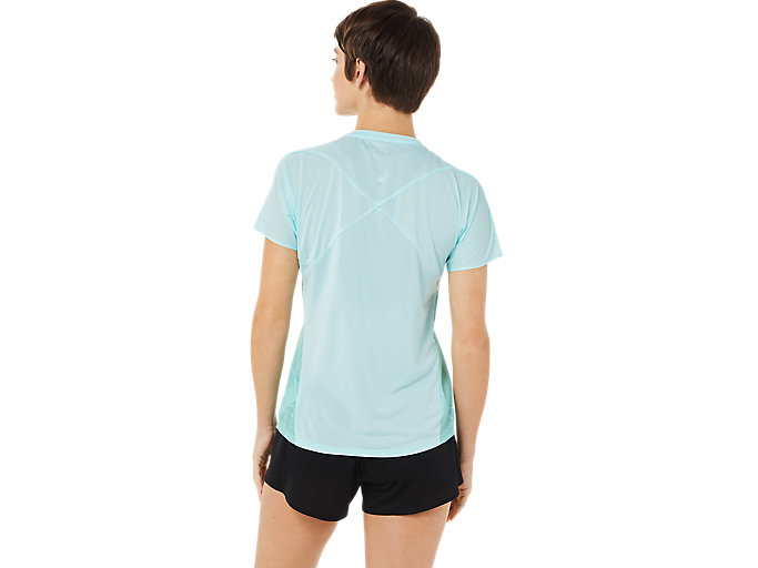 Topy Asics Light Kratke Sleeve Damske Modre | 78409-LYZC