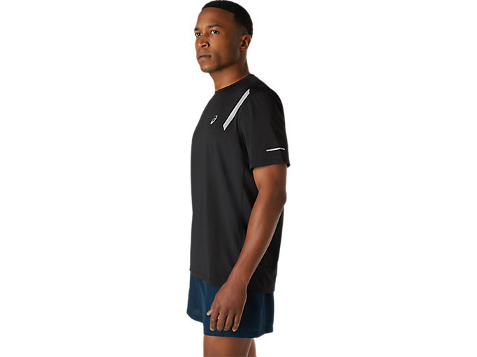 Topy Asics Lite-show Kratke Sleeve Panske Čierne | 53796-WTFG