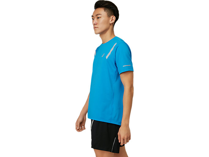 Topy Asics Lite-show Kratke Sleeve Panske Modre | 81364-JWMR