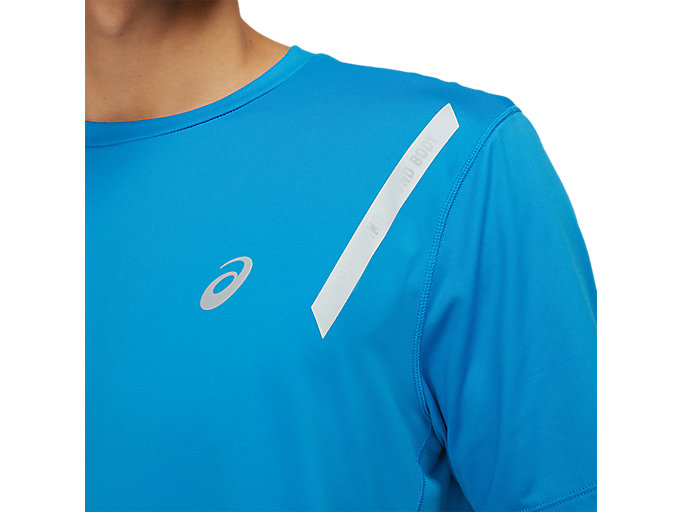 Topy Asics Lite-show Kratke Sleeve Panske Modre | 81364-JWMR