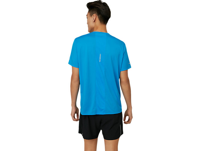 Topy Asics Lite-show Kratke Sleeve Panske Modre | 81364-JWMR