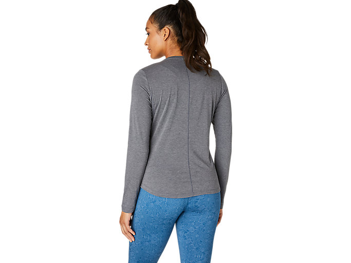 Topy Asics Long Sleeve Heather Damske Siva | 10839-VELG