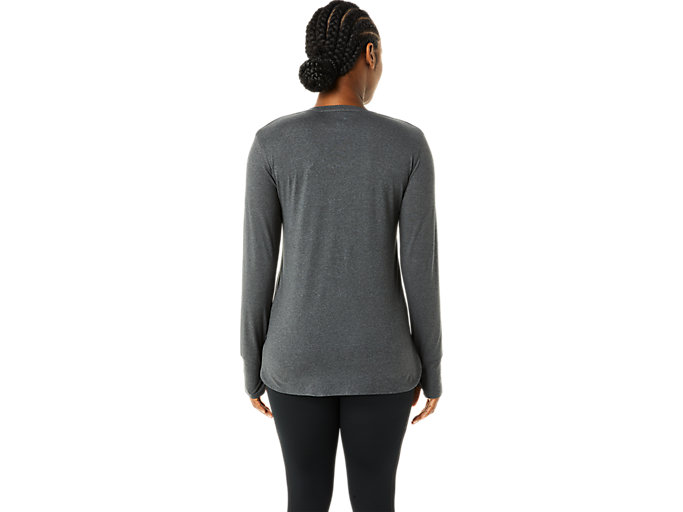 Topy Asics Long Sleeve Heather Damske Tmavo Siva | 64597-KVTC