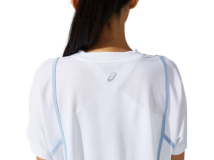 Topy Asics New Strong 92 Kratke Sleeve Damske Biele Biele | 94587-BDYC