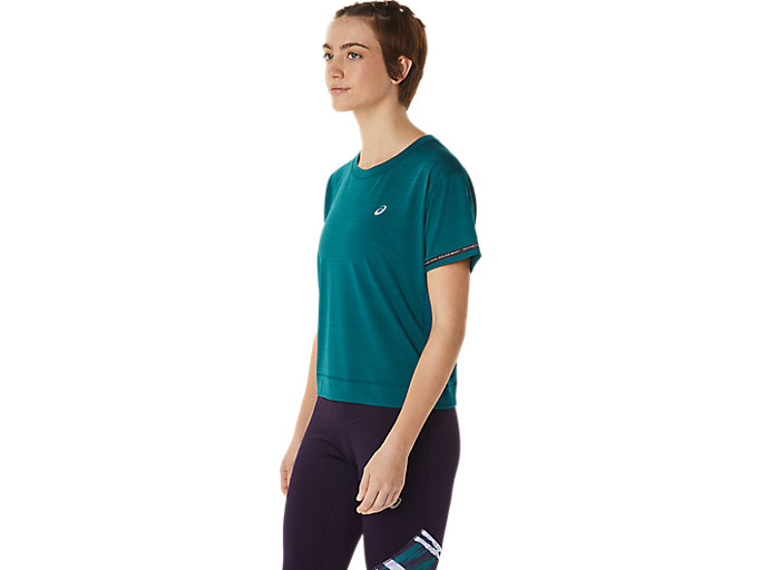 Topy Asics Race Crop Damske Tmavo Zelene | 48513-KETF