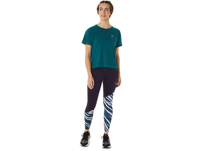 Topy Asics Race Crop Damske Tmavo Zelene | 48513-KETF