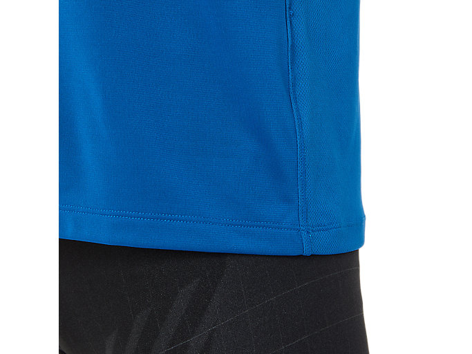 Topy Asics Race Kratke Sleeve Panske Modre | 34172-DRSK