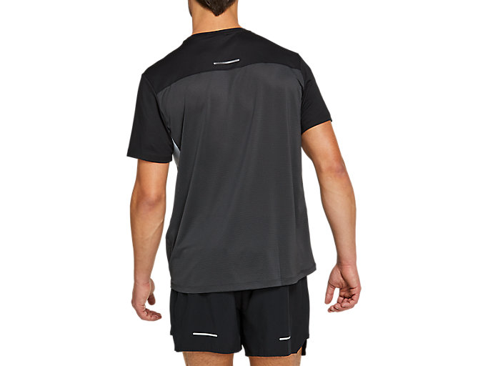 Topy Asics Race Kratke Sleeve Panske Tmavo Siva Čierne | 05247-QYLB