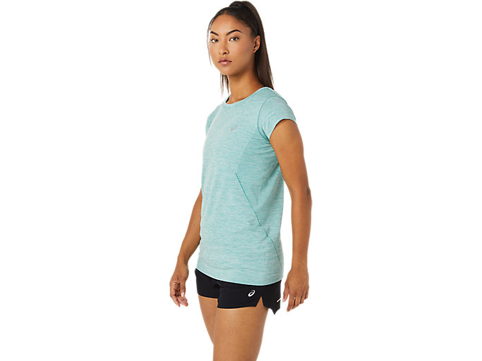 Topy Asics Race Seamless Kratke Sleeve Damske Olivovo Zelená | 16359-ICTD