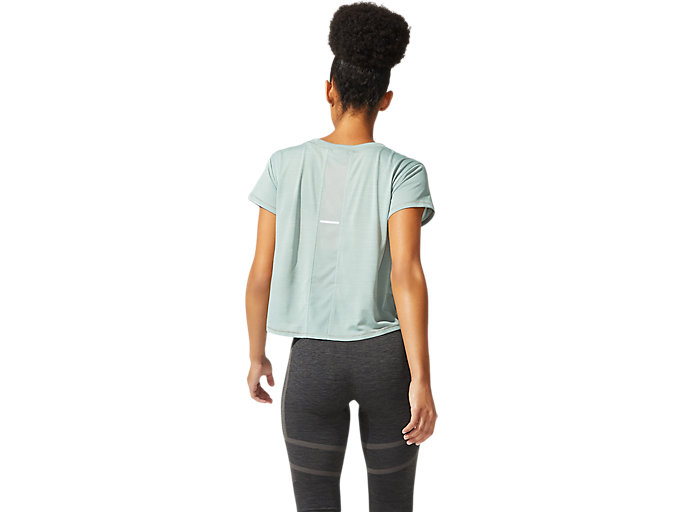 Topy Asics Sakura Kratke Sleeve Crop Damske Siva | 38420-YMFC